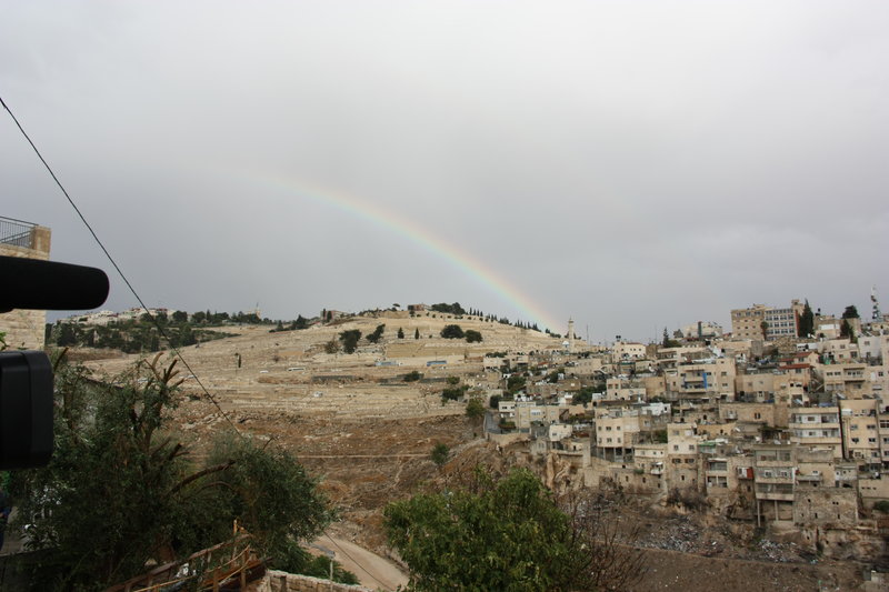 Un arc-en-ciel sur Jérusalem