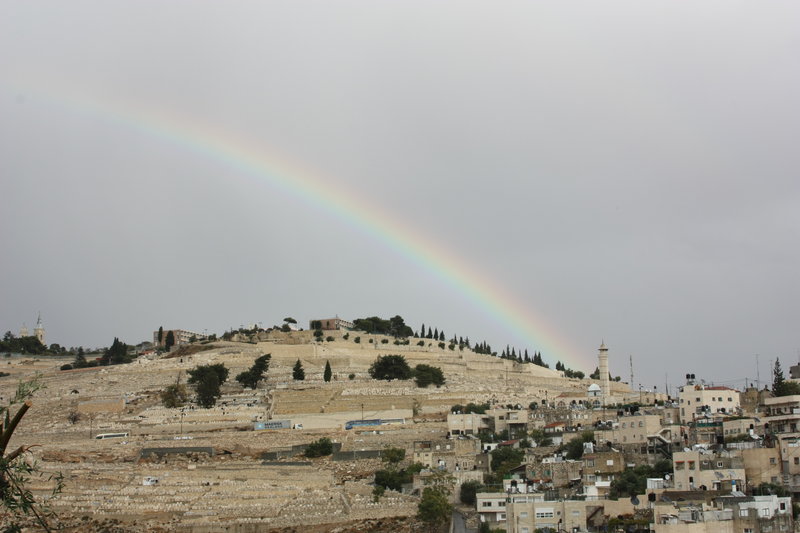 Un arc-en-ciel sur Jérusalem