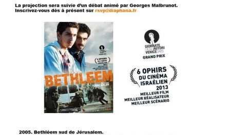 Invitation LPM à l’avant-première de “Bethléem” au MK2 quai de Seine le 28 janvier à 19h30