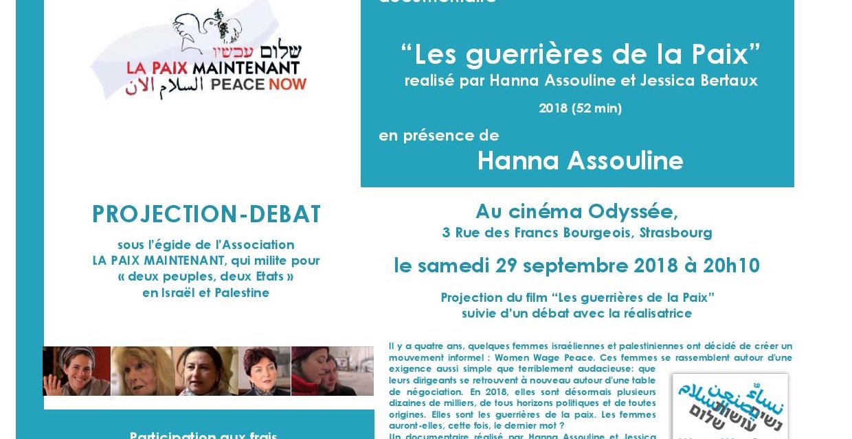 Projection du film « Les guerrières de la paix  » à Strasbourg