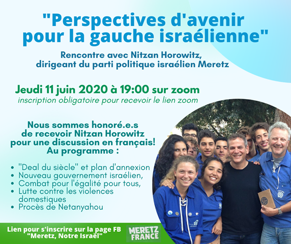 Rencontre avec Nitzan Horowitz : Perspectives d’avenir pour la gauche israélienne