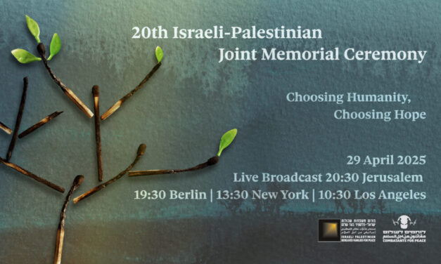 Mardi 29 avril à 19h : Cérémonie d’hommage commun israélo-palestinien Retransmission collective de la Joint Memorial Ceremony