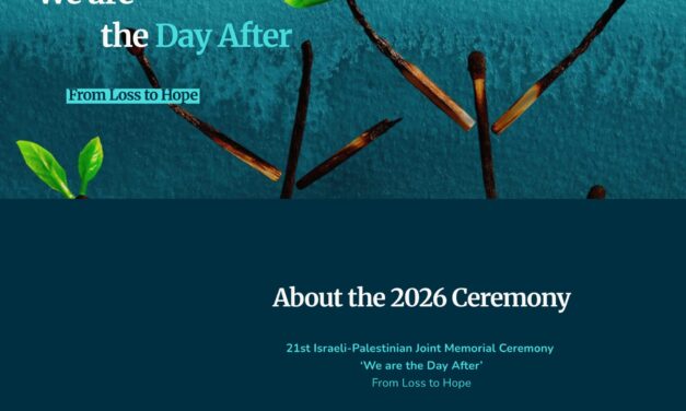 SAVE THE DATE : 20 AVRIL 2026 à 19h à PARIS… 21e CÉRÉMONIE ISRAÉLO-PALESTINIENNE COMMUNE DU « JOUR DU SOUVENIR »